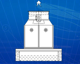 Evaporative cooling towers