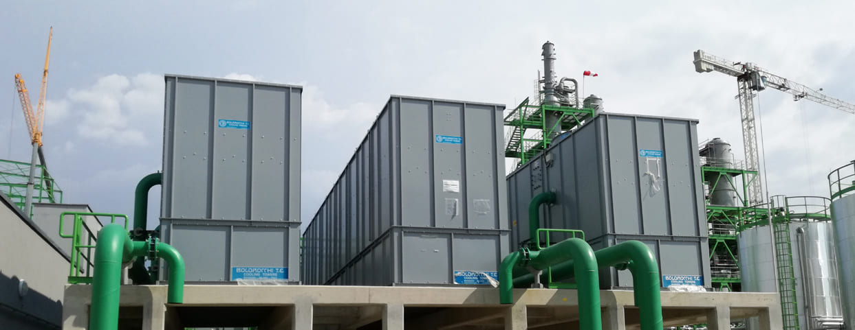 Cooling towers for cement plants