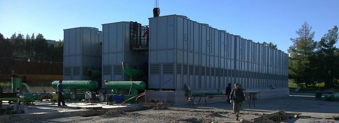 Industrial cooling towers