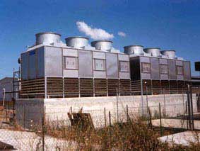 Cooling towers for plastics industry